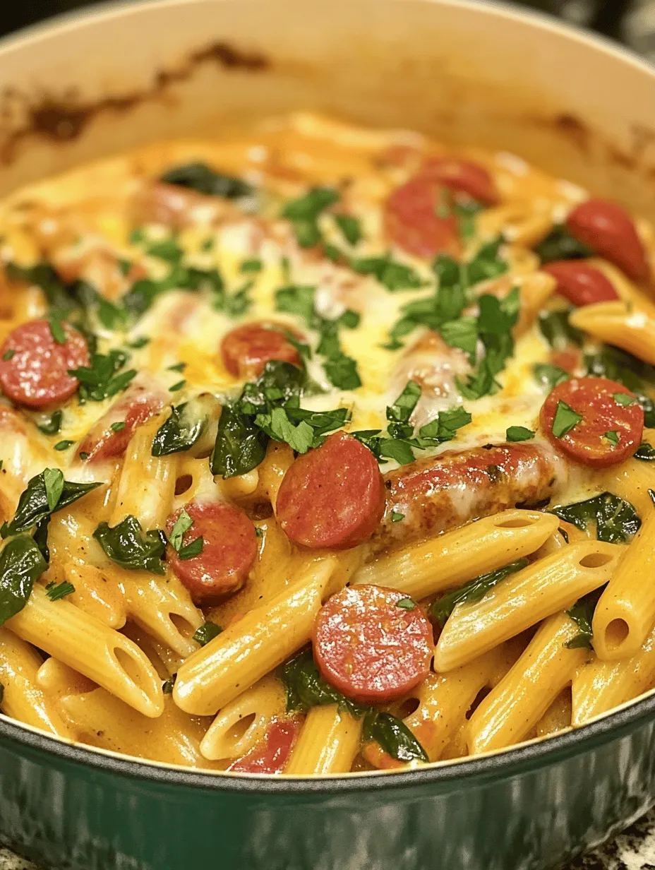 One Pot Kielbasa Pasta is a delightful and satisfying dish that combines the robust flavors of kielbasa sausage with tender pasta and fresh vegetables, all cooked together in a single pot. This meal is not only hearty and delicious but also incredibly convenient, making it a perfect choice for busy weeknights or family dinners. The beauty of one-pot meals lies in their simplicity; they save you time in the kitchen and minimize cleanup while still delivering a flavor-packed experience.