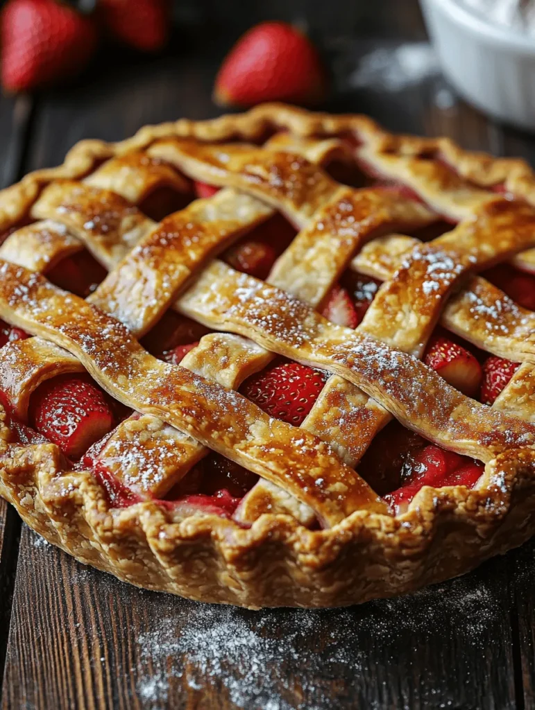 Strawberry rhubarb pie is a beloved classic that evokes nostalgia and warmth in the hearts of many. This delightful dessert embodies the essence of spring and summer, bringing together two distinct flavors that create a perfect harmony. The sweetness of ripe strawberries meets the tartness of fresh rhubarb, resulting in a pie that is both refreshing and satisfying. Whether served warm with a scoop of vanilla ice cream or chilled on a hot day, this pie is a staple at family gatherings, holiday celebrations, and summer picnics.