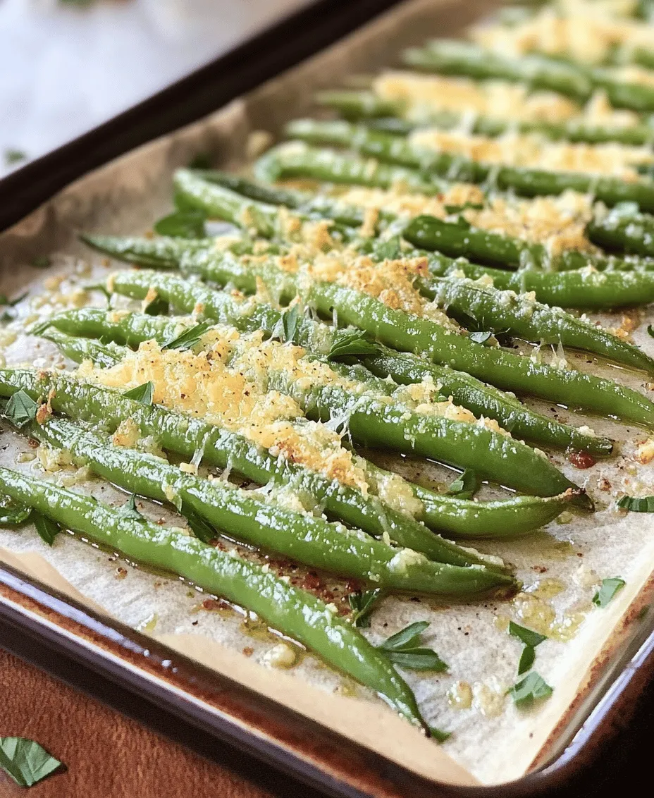 Roasted Parmesan Green Beans are not just another side dish; they are a delightful fusion of health and flavor that can elevate any meal. This recipe transforms simple green beans into a gourmet experience, making them an exquisite yet easy addition to your dining table. Whether served alongside a hearty main course or as part of a festive gathering, these roasted green beans bring a burst of color and taste that even the pickiest eaters can appreciate.