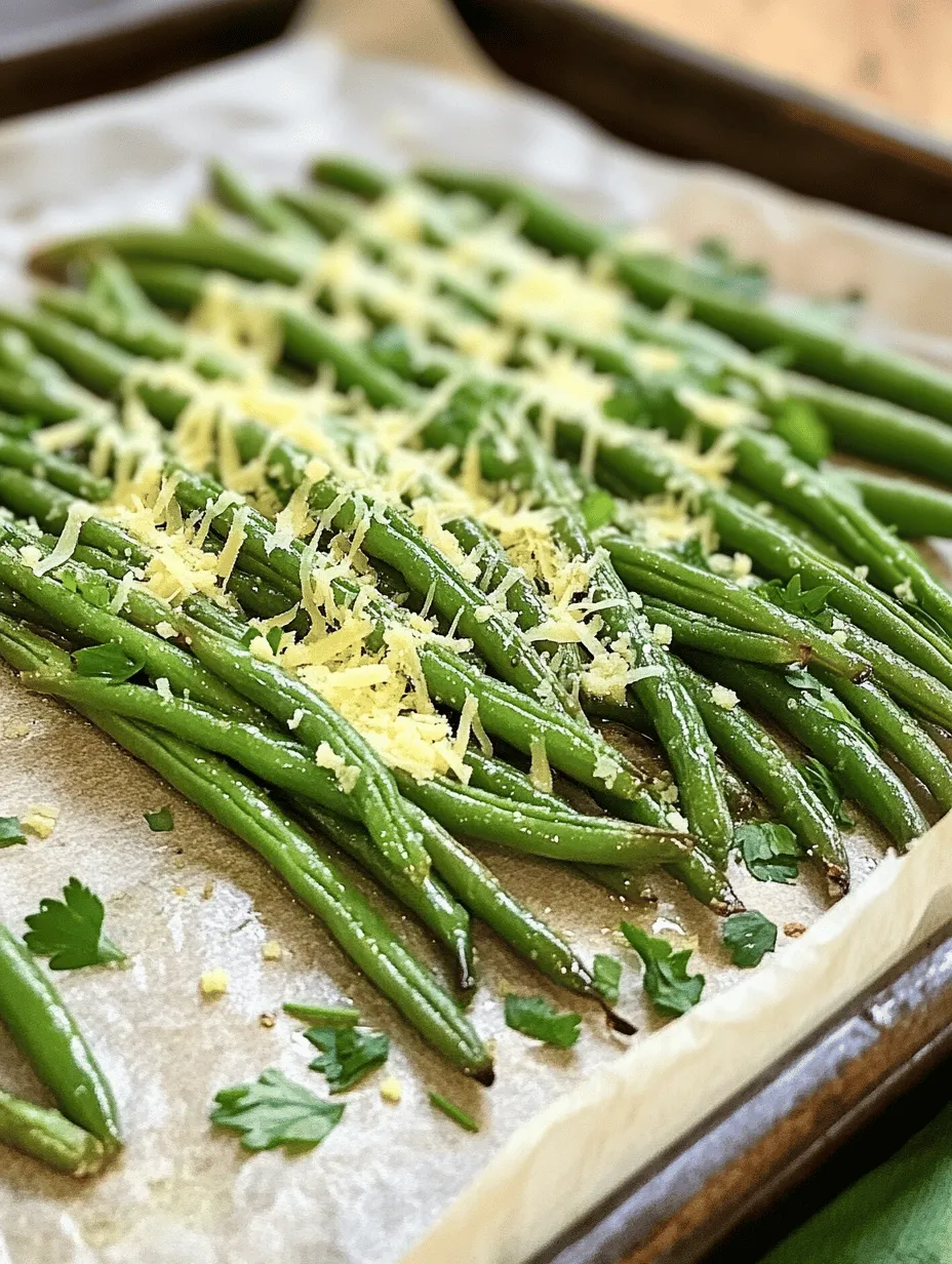 Roasted Parmesan Green Beans are not just another side dish; they are a delightful fusion of health and flavor that can elevate any meal. This recipe transforms simple green beans into a gourmet experience, making them an exquisite yet easy addition to your dining table. Whether served alongside a hearty main course or as part of a festive gathering, these roasted green beans bring a burst of color and taste that even the pickiest eaters can appreciate.