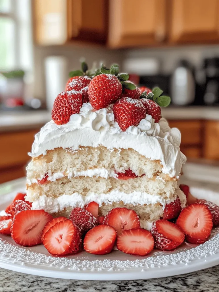 Strawberry desserts have an undeniable allure that captivates the senses, especially when they are light and refreshing. The Heavenly Strawberry Angel Food Cake Delight stands out among these delightful treats, offering a perfect blend of fluffy angel food cake, sweet-tart fresh strawberries, and rich whipped cream. This dessert is not just about taste; it’s a celebration of summer, a feast for the eyes, and a light indulgence that feels almost ethereal.