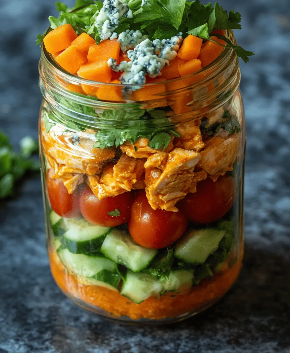 The Buffalo Chicken Mason Jar Salad is a delicious and innovative way to enjoy the bold flavors of buffalo chicken in a healthy salad format. Perfectly designed for those who are always on the go, this salad combines the spicy kick of buffalo sauce with the freshness of crisp vegetables and the satisfying texture of shredded chicken. As more people seek nutritious meal prep options that can be easily transported, mason jar salads have surged in popularity, offering a convenient solution for busy lifestyles.