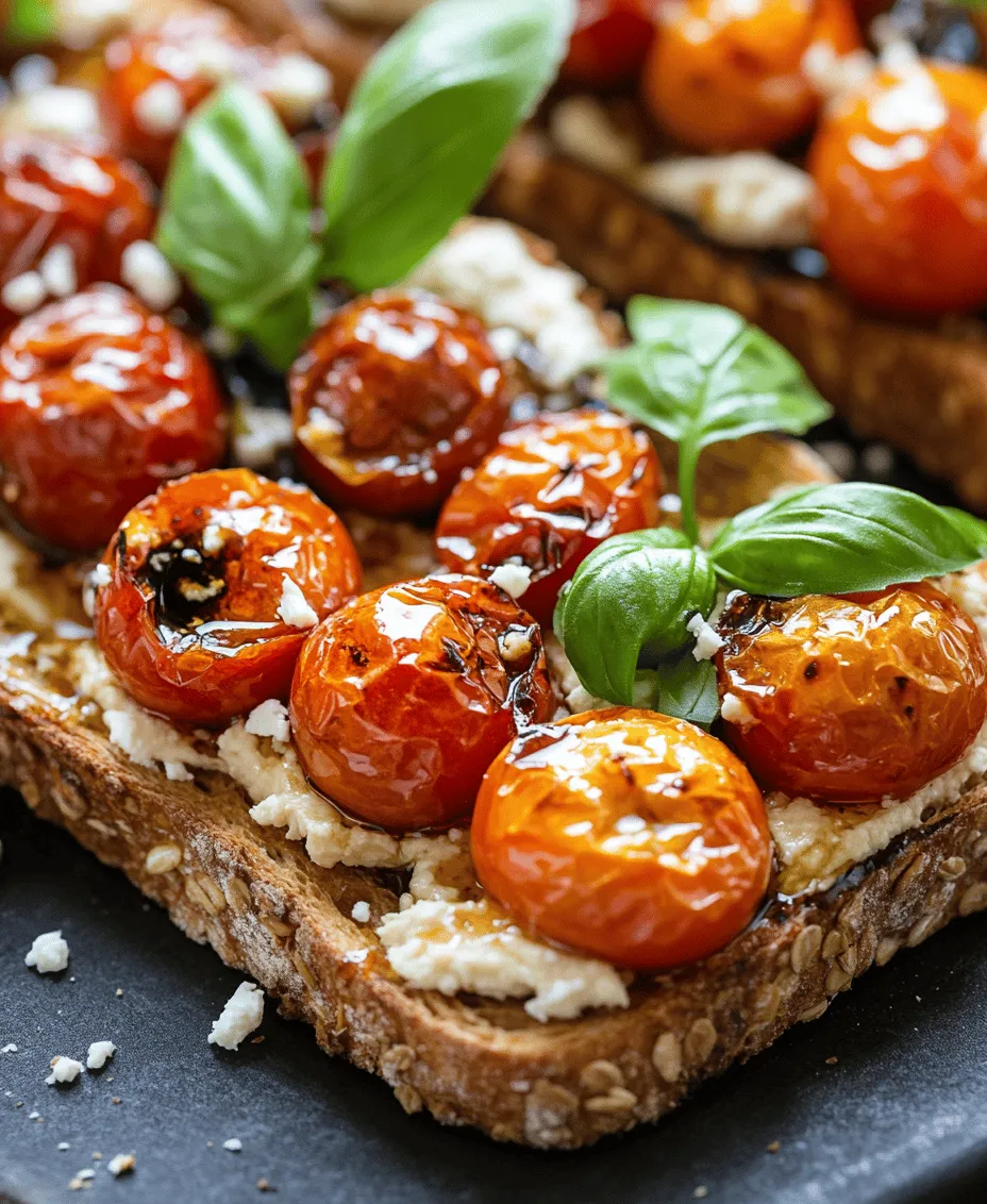 If you're looking for a dish that perfectly balances taste, health, and simplicity, look no further than Balsamic Roasted Tomatoes & Hummus Toast. This delightful recipe transforms humble ingredients into a flavorful masterpiece that can be enjoyed for breakfast, brunch, or even as a light dinner. With vibrant, roasted cherry tomatoes drizzled in balsamic vinegar and served on a base of creamy hummus atop crispy bread, this dish is as visually appealing as it is delicious.