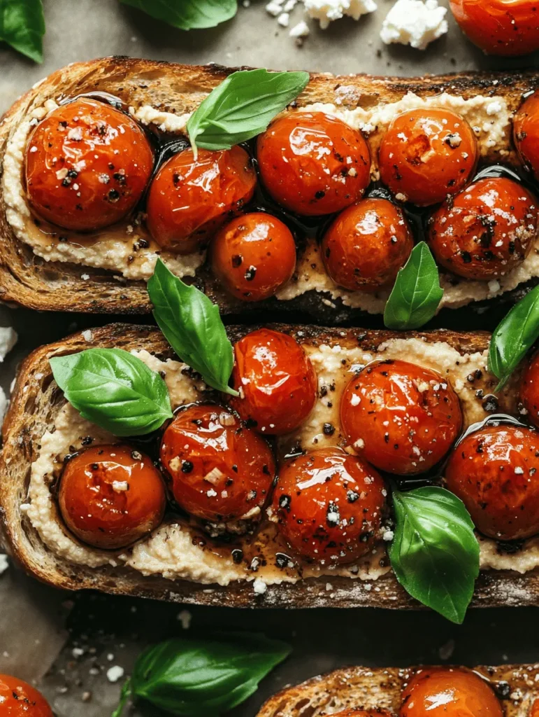 If you're looking for a dish that perfectly balances taste, health, and simplicity, look no further than Balsamic Roasted Tomatoes & Hummus Toast. This delightful recipe transforms humble ingredients into a flavorful masterpiece that can be enjoyed for breakfast, brunch, or even as a light dinner. With vibrant, roasted cherry tomatoes drizzled in balsamic vinegar and served on a base of creamy hummus atop crispy bread, this dish is as visually appealing as it is delicious.