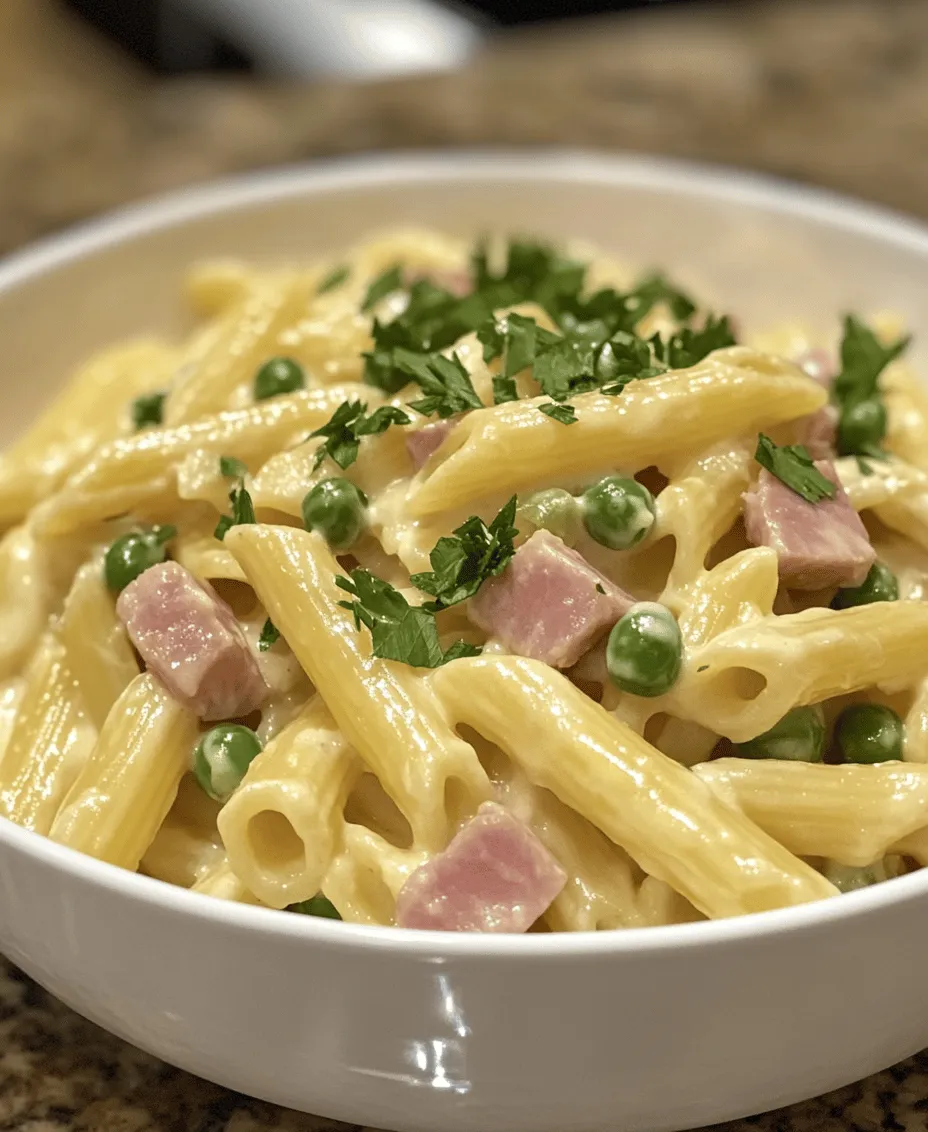 In today’s fast-paced world, finding the perfect balance between convenience and flavor is essential, especially when it comes to meal preparation. Enter the One Pot Ham and Pea Pasta, a delightful dish that embodies simplicity without compromising on taste. This easy-to-make recipe combines tender pasta, savory diced ham, and sweet peas in a creamy sauce, creating a comforting meal that your whole family will love.