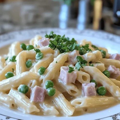 In today’s fast-paced world, finding the perfect balance between convenience and flavor is essential, especially when it comes to meal preparation. Enter the One Pot Ham and Pea Pasta, a delightful dish that embodies simplicity without compromising on taste. This easy-to-make recipe combines tender pasta, savory diced ham, and sweet peas in a creamy sauce, creating a comforting meal that your whole family will love.