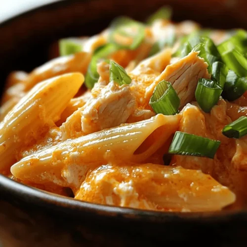 If you’re searching for a delicious, comforting meal that can be made in a flash, look no further than the One Pot Buffalo Chicken Pasta Extravaganza. This dish is a flavorful fusion of tender chicken, zesty buffalo sauce, and creamy pasta, all cooked together in one pot. Not only does this recipe deliver bold flavors, but it also simplifies weeknight dinners, making it a perfect choice for busy families or anyone who wants to enjoy a hearty meal without a lot of fuss.