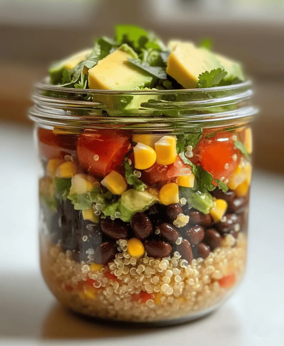 At the heart of this mason jar salad is quinoa, a seed that has long earned its reputation as a superfood. Quinoa is not just a trendy ingredient; it’s a complete protein source, meaning it contains all nine essential amino acids that the body cannot produce on its own. This makes it an ideal option for vegetarians and vegans seeking to boost their protein intake. Additionally, quinoa is gluten-free and rich in fiber, which aids in digestion and contributes to a feeling of fullness.