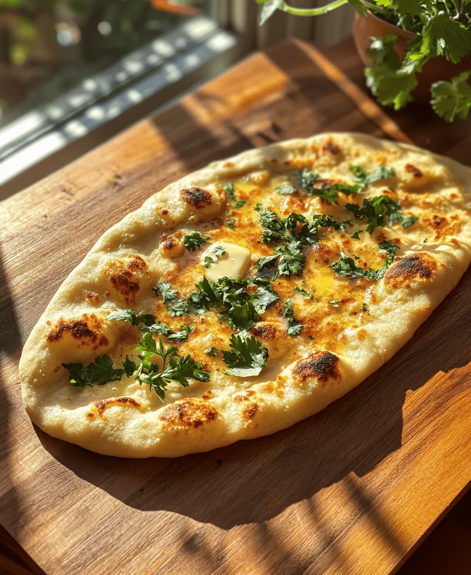 Naan bread is a traditional leavened flatbread that has its origins in the Indian subcontinent. The word 