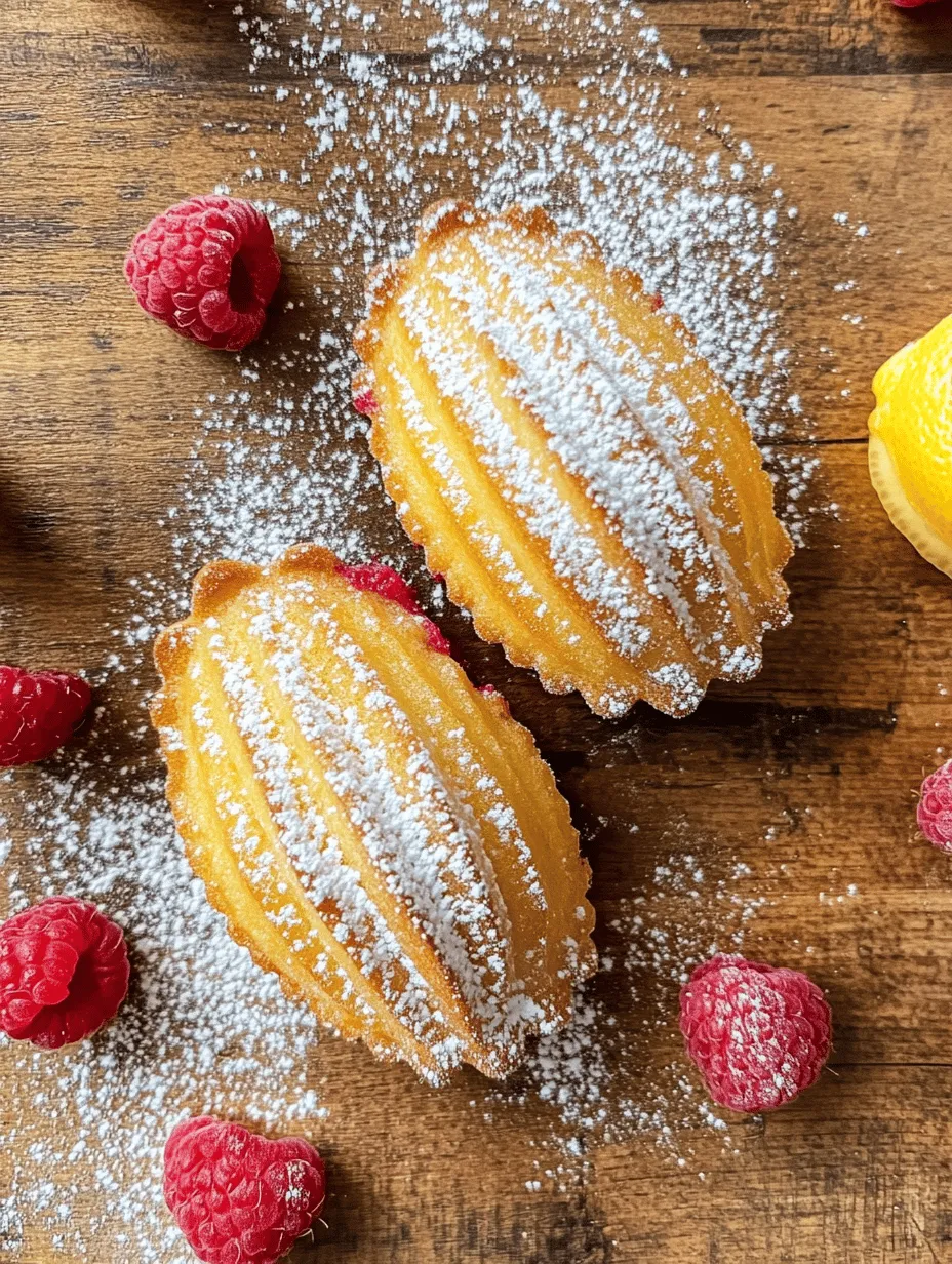 Madeleines, those charming little shell-shaped cakes, are a classic French pastry that has captured the hearts of dessert lovers around the world. Known for their delicate texture and buttery flavor, these treats are often associated with afternoon tea or as a sweet accompaniment to coffee. The addition of fresh lemon and raspberry to the traditional madeleine recipe elevates this simple pastry to a whole new level, creating a delightful balance of tart and sweet. Imagine the light, airy bite of a madeleine infused with the refreshing zest of lemon and the vibrant burst of raspberries—pure bliss!