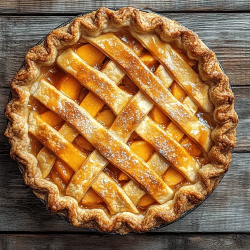 Southern Peach Pie is more than just a dessert; it’s a slice of heritage, a celebration of summer, and a family favorite that has graced tables for generations. This delightful pie captures the essence of the South, where peaches are revered for their sweetness and juiciness. As the warm months roll in, the peach trees become laden with ripe fruit, and there’s no better way to enjoy their bounty than in a homemade pie. With its flaky crust, luscious filling, and hints of aromatic spices, Southern Peach Pie is a comforting treat that brings people together.