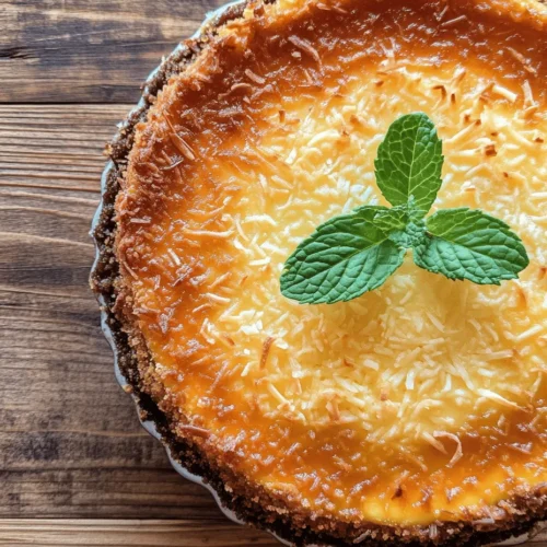 Discover the enchanting flavors of the French Antilles with this delightful Tropical Coconut Flan recipe. This creamy dessert, infused with sweetened shredded coconut and a luscious caramel layer, is the perfect ending to any meal. The magic of coconut flan lies in its velvety texture and the tropical notes that transport you to sun-kissed beaches and vibrant island life. Whether you’re hosting a dinner party or simply indulging in a treat for yourself, this flan brings a taste of the tropics to your table.