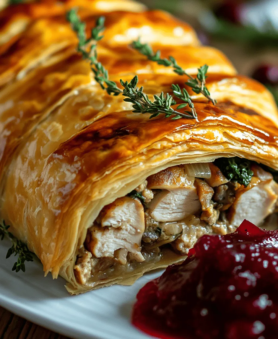 Thanksgiving is a time for family gatherings, gratitude, and, of course, a feast. While the traditional turkey has long been a staple on the holiday table, innovative twists on the classic dish have emerged to surprise and delight guests. One such creation is the Thanksgiving Turkey Wellington—an exquisite fusion of flavors and textures that elevates your Thanksgiving experience. This dish combines the savory richness of ground turkey, a medley of sautéed vegetables, and creamy cheese, all encased in a flaky puff pastry shell. Not only does it serve as a stunning centerpiece, but it also encapsulates the warmth and comfort that the holiday embodies.