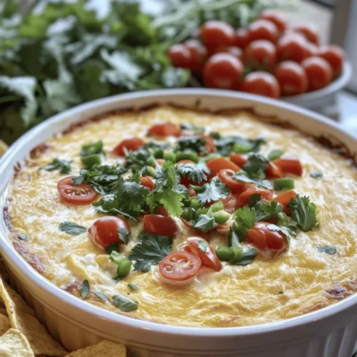 In the realm of cheesy dips, few recipes can compete with the indulgent and flavorful Cheesy Rotel Ranch Queso. This creamy concoction not only tantalizes your taste buds but also serves as the perfect companion for gatherings, game days, or cozy movie nights. Imagine a warm, velvety dip that melds rich cheeses with zesty tomatoes, all while being effortlessly simple to prepare. This dish is a testament to how a few basic ingredients can transform into something extraordinary, making it a staple in many households.