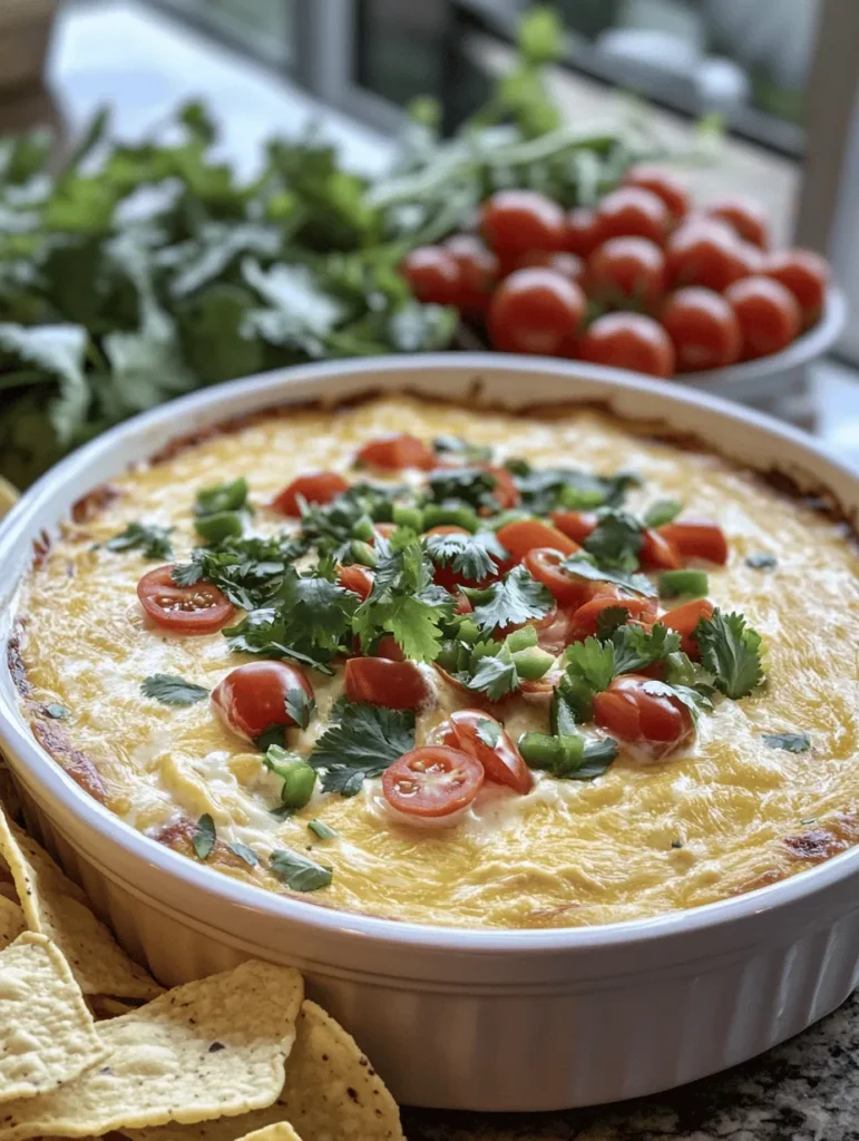 In the realm of cheesy dips, few recipes can compete with the indulgent and flavorful Cheesy Rotel Ranch Queso. This creamy concoction not only tantalizes your taste buds but also serves as the perfect companion for gatherings, game days, or cozy movie nights. Imagine a warm, velvety dip that melds rich cheeses with zesty tomatoes, all while being effortlessly simple to prepare. This dish is a testament to how a few basic ingredients can transform into something extraordinary, making it a staple in many households.