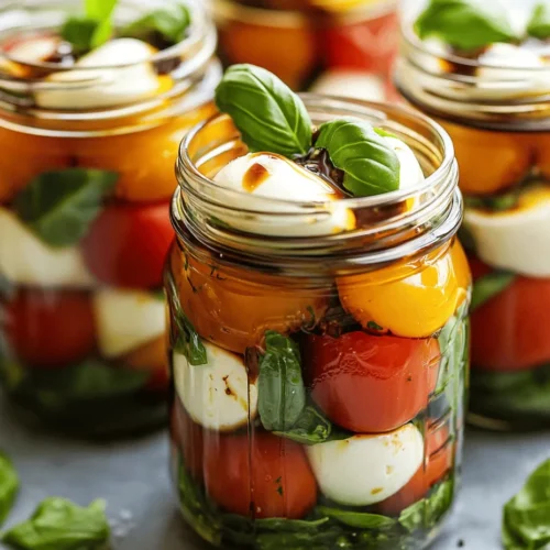 The key to a successful Mason Jar Caprese Salad lies in its ingredients. Utilizing high-quality, fresh components will elevate the dish and ensure that each bite is bursting with flavor. Let’s take a closer look at the essential ingredients that make this salad so appealing.