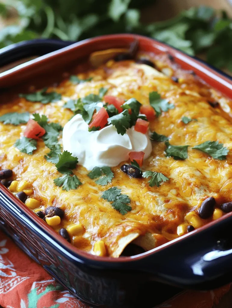 Enchiladas are a quintessential dish in Mexican cuisine, loved for their versatility and rich flavor. Originating from ancient times, they have evolved into various forms, each reflecting the unique tastes of different regions in Mexico. Today, we’re excited to present a delightful take on this classic dish: Cheesy Chicken Enchiladas Delight. This recipe is not only scrumptious but also incredibly convenient, primarily thanks to the use of rotisserie chicken, which cuts down on prep time significantly.