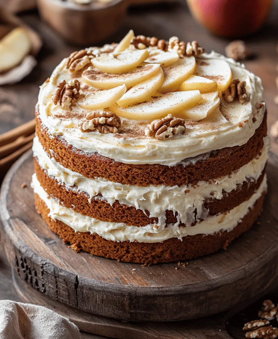 Welcome to the wonderful world of baking! There’s something truly magical about creating a delightful dessert that fills your kitchen with warm, comforting aromas. Today, we’re diving into a recipe that embodies the essence of cozy gatherings and festive celebrations: Apple Spice Cake with Cream Cheese Frosting. This cake is not just a dessert; it’s a celebration of flavors that combines the sweetness of apples with the warm spiciness of cinnamon, nutmeg, and cloves, all wrapped in a luscious cream cheese frosting that is simply irresistible.