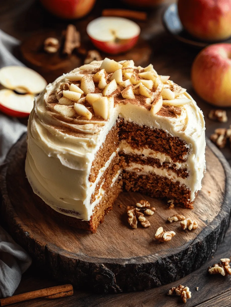 Welcome to the wonderful world of baking! There’s something truly magical about creating a delightful dessert that fills your kitchen with warm, comforting aromas. Today, we’re diving into a recipe that embodies the essence of cozy gatherings and festive celebrations: Apple Spice Cake with Cream Cheese Frosting. This cake is not just a dessert; it’s a celebration of flavors that combines the sweetness of apples with the warm spiciness of cinnamon, nutmeg, and cloves, all wrapped in a luscious cream cheese frosting that is simply irresistible.