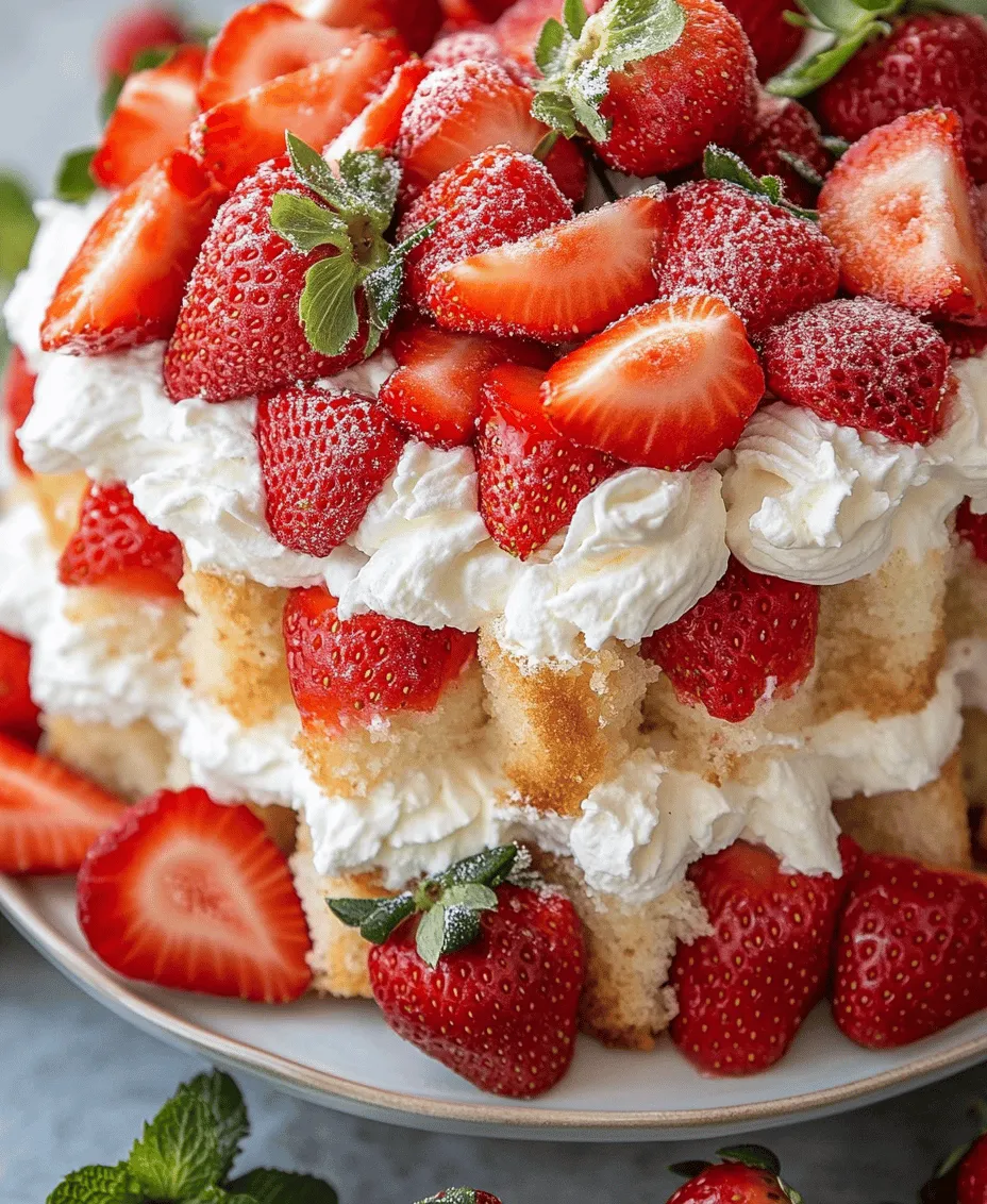 Angel food cake has long been a beloved dessert, cherished for its light, airy texture and delicate sweetness. This classic cake, often associated with summer gatherings and celebrations, is a favorite among dessert lovers who appreciate its ability to pair beautifully with fresh fruits. The Strawberry Bliss Angel Food Cake takes this delightful treat to new heights, infusing it with the vibrant flavor of fresh strawberries. Perfect for picnics, barbecues, or any warm-weather occasion, this dessert brings a burst of freshness and a touch of elegance to your table.