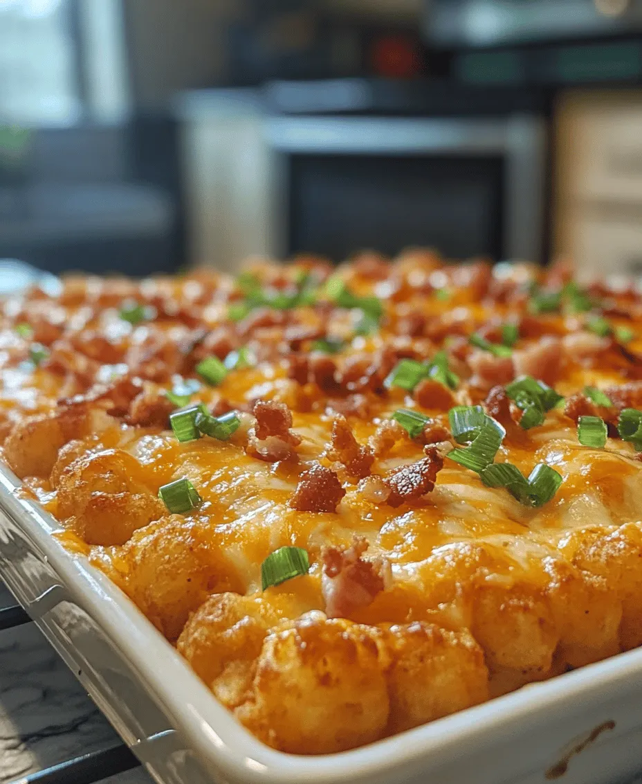 To create the perfect Crispy Chicken Bacon Ranch Tater Tot Casserole, you’ll need a selection of key ingredients, each playing a significant role in the overall flavor and texture of the dish. The primary components include: