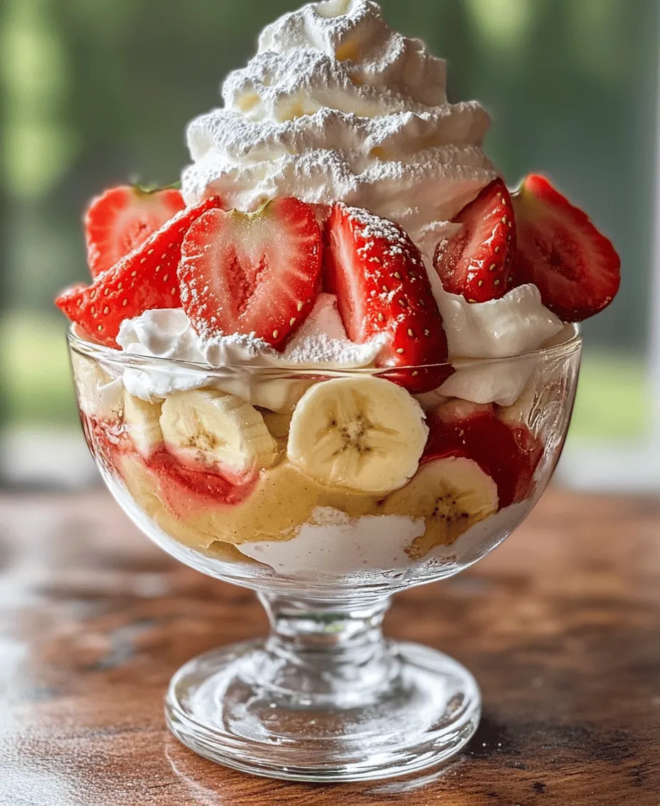 The star ingredients of this pudding are, of course, the strawberries and bananas. Both of these fruits not only contribute to the flavor but also offer a range of nutritional benefits.