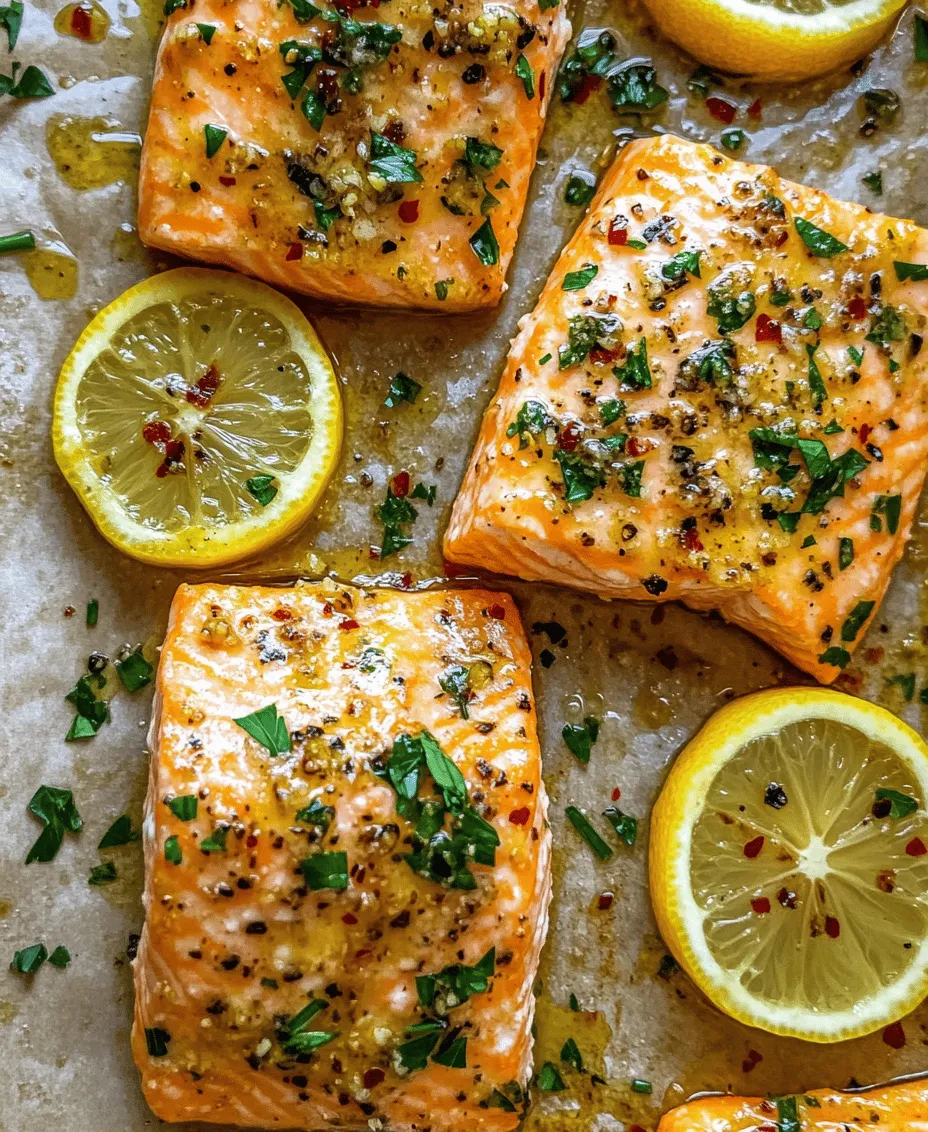 Lemon Garlic Salmon is a dish that effortlessly brings together vibrant flavors, health benefits, and simplicity in preparation. Whether you're a busy professional looking for a quick weeknight meal or a host preparing for a special occasion, this recipe stands out as a versatile option. The combination of fresh salmon, zesty lemon, and fragrant garlic not only tantalizes the taste buds but also promotes a healthy lifestyle. Salmon is renowned for its rich flavor and nutritional value, making it a favorite among health-conscious eaters and culinary enthusiasts alike.