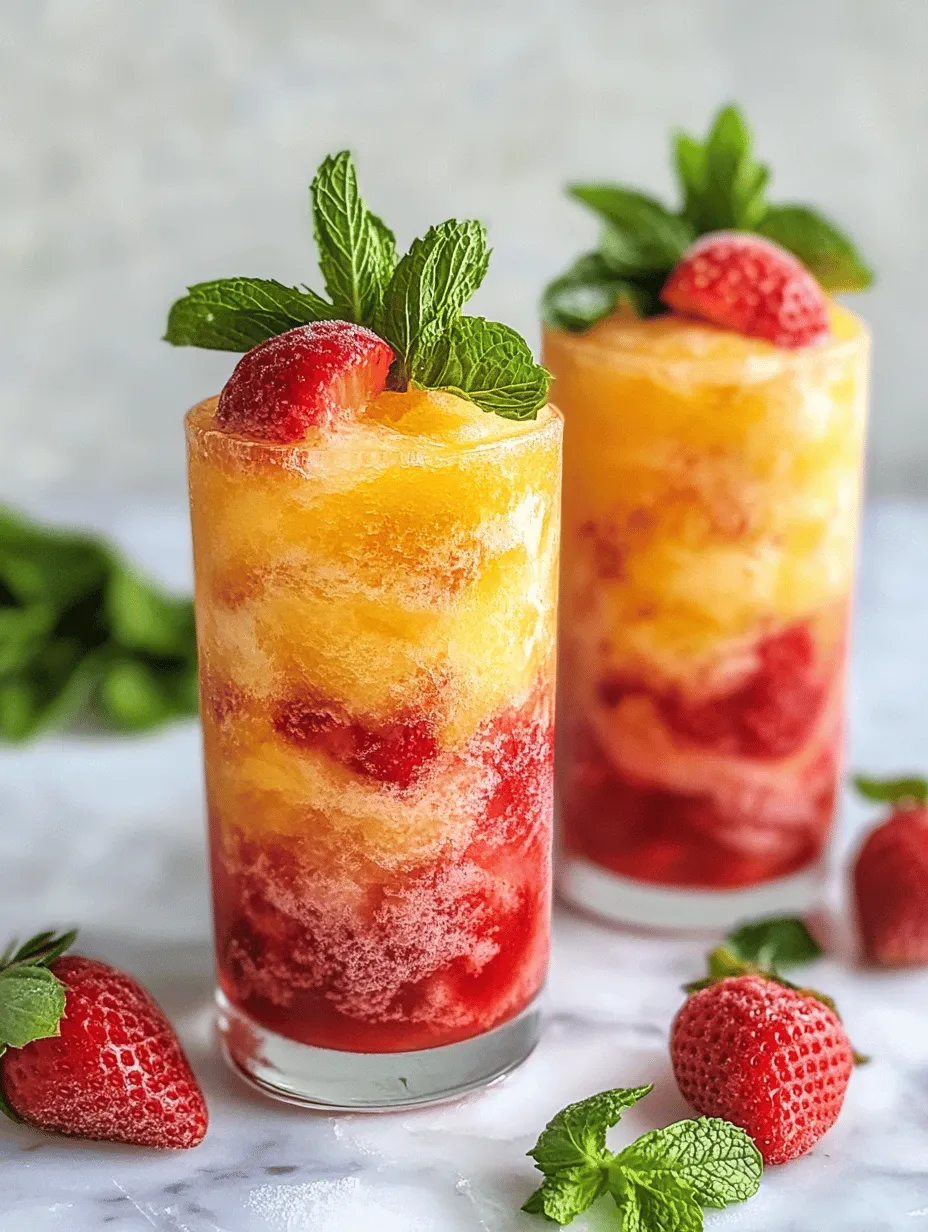 Creating the ultimate Pineapple Strawberry Swirled Slushie starts with understanding the ingredients that contribute to its deliciousness and health benefits. Each element plays a crucial role, ensuring that the final product is not only tasty but also nourishing.