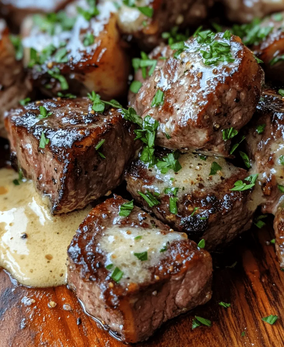 Garlic Butter Steak Bites with Parmesan Cream Sauce is a dish that perfectly marries simplicity and sophistication, making it an ideal choice for both casual weeknight dinners and special occasions. Imagine tender, juicy bites of sirloin steak, seared to perfection and then generously coated in a velvety, creamy sauce that boasts the rich flavors of garlic and Parmesan. The alluring aroma of garlic sizzling in butter fills your kitchen, inviting everyone to gather around the table in eager anticipation.