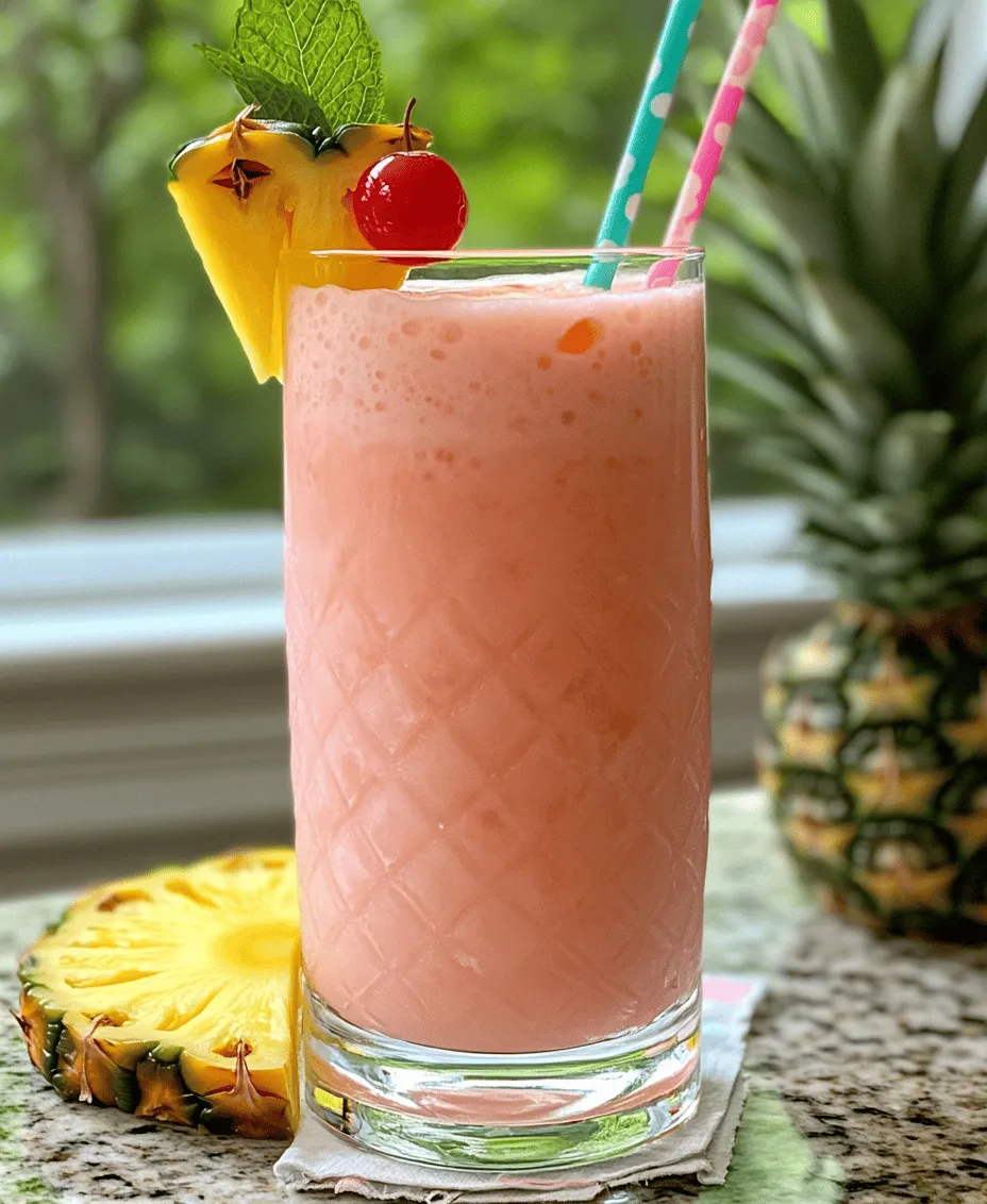 If you're looking to inject a burst of fun into your summer gatherings, look no further than the Tropical Bubblegum Colada Twist. This vibrant cocktail is more than just a drink; it's an experience that combines exotic flavors with a playful twist. Imagine sipping on a refreshing beverage that embodies the essence of a tropical paradise while simultaneously evoking childhood memories of bubblegum. This delightful concoction is perfect for parties, outdoor barbecues, or simply as a refreshing treat to enjoy on a warm day.