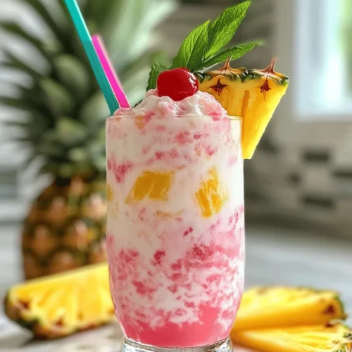 If you're looking to inject a burst of fun into your summer gatherings, look no further than the Tropical Bubblegum Colada Twist. This vibrant cocktail is more than just a drink; it's an experience that combines exotic flavors with a playful twist. Imagine sipping on a refreshing beverage that embodies the essence of a tropical paradise while simultaneously evoking childhood memories of bubblegum. This delightful concoction is perfect for parties, outdoor barbecues, or simply as a refreshing treat to enjoy on a warm day.