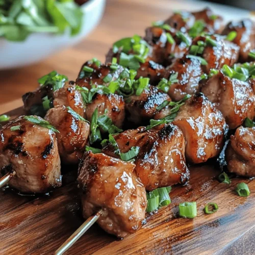 If you’re looking for a dish that perfectly balances sweet and savory flavors, look no further than Honey Garlic Chicken Skewers. This delightful recipe combines tender chicken, a luscious honey-garlic marinade, and the thrill of grilling, making it an ideal choice for gatherings, barbecues, and family dinners. The skewers are not just easy to prepare but also a hit with both adults and children, ensuring that everyone at the table is satisfied.