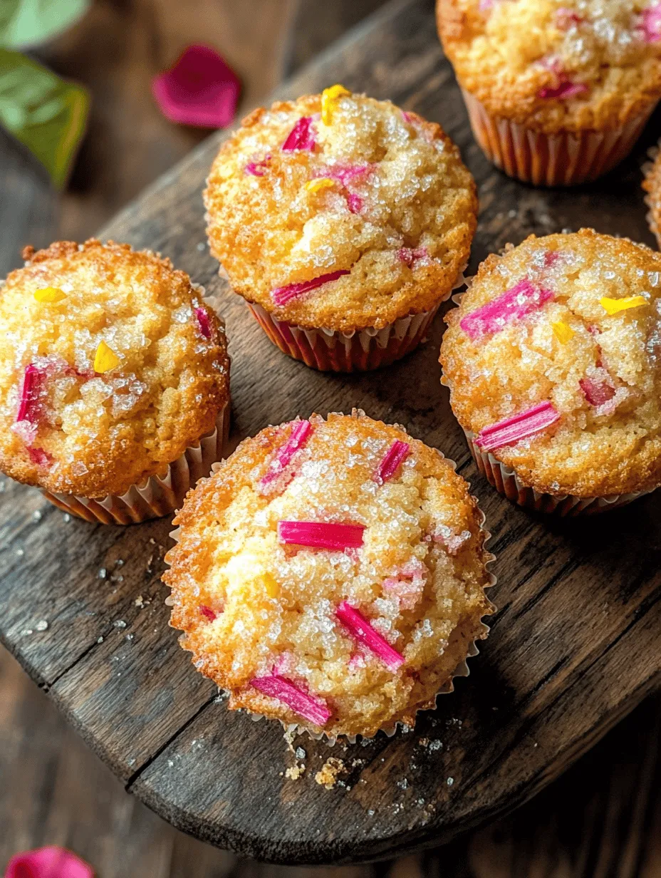 Rhubarb, with its vibrant pink and green stalks, is a unique ingredient that has made its mark in the world of baking. Often considered a vegetable, this tart plant is a beloved favorite in many desserts, especially during the spring and summer months when it is in season. The appeal of incorporating tangy flavors into baked goods is undeniable; they provide a delightful contrast to the sweetness typically found in cakes and cookies. Rhubarb muffins are a perfect illustration of this balance, showcasing the tartness of rhubarb alongside the comforting sweetness of a muffin.