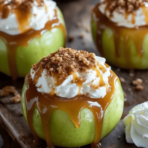 Welcome to a delightful culinary adventure where we elevate the classic baked apple into an indulgent dessert that will surely impress your family and friends. Imagine sinking your teeth into a warm, tender apple, its natural sweetness enhanced by a luscious cheesecake filling. This recipe for Cheesecake Stuffed Baked Apples is not only a treat for your taste buds but also a feast for the eyes, making it a perfect dessert for any occasion—from cozy family dinners to festive gatherings.
