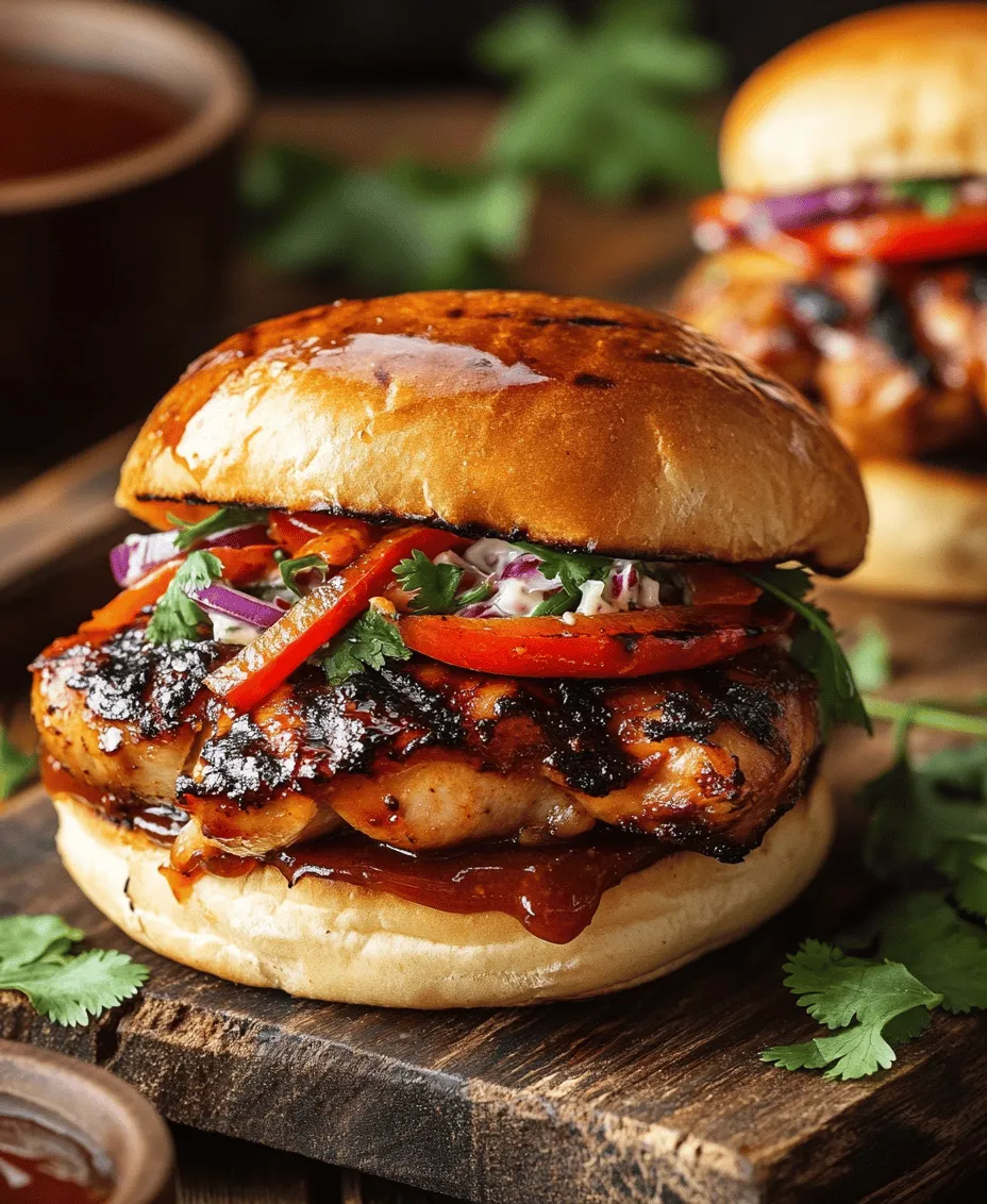 Welcome to the vibrant world of Hawaiian cuisine! Today, we're diving into a delightful recipe that captures the essence of tropical flavors: Hawaiian BBQ Chicken Sandwiches. This dish marries succulent grilled chicken with a medley of fresh vegetables and a zesty coleslaw, making it a perfect choice for casual gatherings or a cozy family dinner. The combination of sweet, tangy, and smoky flavors in this sandwich not only satisfies your taste buds but also provides a colorful and appetizing experience.