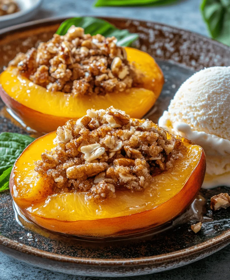 To master the art of baked peaches, it is essential to understand the core ingredients that come together to create this delightful dish. Each component plays a pivotal role in achieving the perfect balance of flavor and texture.