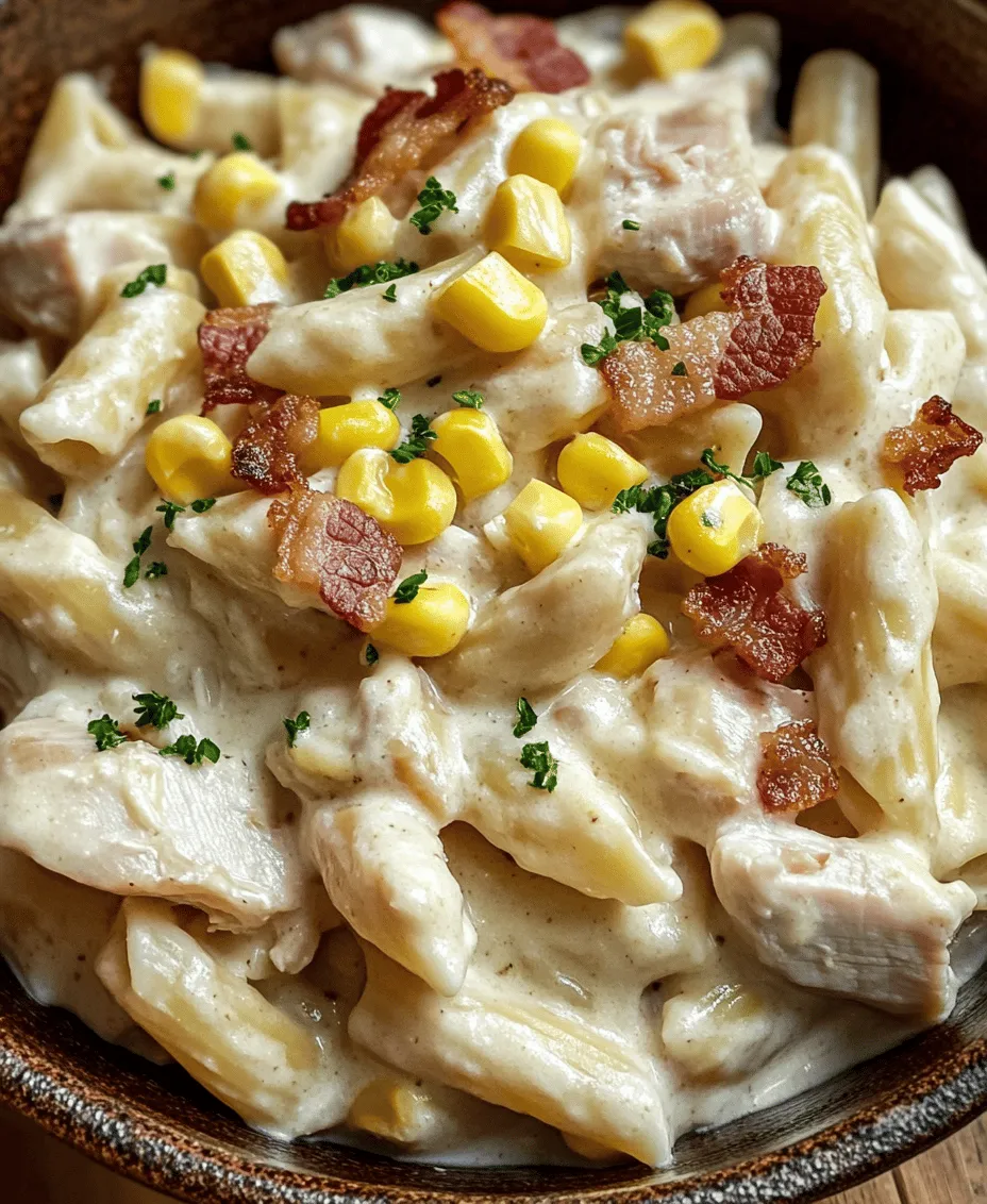 When it comes to comfort food, few dishes can rival the heartwarming embrace of creamy chicken pasta. This dish has become a staple in many households, especially on busy weeknights when time is of the essence but taste cannot be compromised. Creamy Chicken Pasta with Corn and Bacon combines the richness of a creamy sauce with the delightful textures of tender chicken, crispy bacon, and sweet corn, creating a meal that is both satisfying and indulgent.