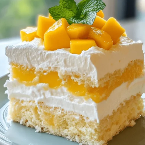 If you're looking for a dessert that embodies both indulgence and tropical flair, look no further than Mango Tres Leches Delight. This cake is a delightful twist on the traditional Tres Leches cake, which is known for its rich, moist texture and creamy flavors. The addition of fresh mango not only elevates the dessert to new heights but also infuses it with a vibrant and refreshing tropical essence that is hard to resist.