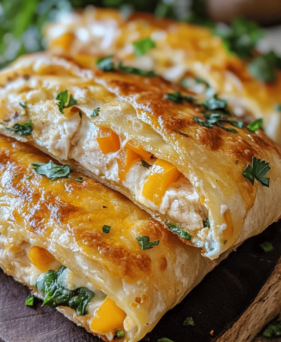 Cheesy Chicken Wraps are a delightful culinary creation that has captured the hearts and stomachs of food enthusiasts around the globe. This dish stands out as a versatile and satisfying meal option, perfect for lunch, dinner, or even a hearty snack. With their flavorful combination of chicken, cheese, and fresh vegetables, these wraps are not only delicious but also incredibly easy to prepare. In today’s fast-paced world, the appeal of quick meals cannot be overstated, and Cheesy Chicken Wraps deliver just that, making them a family favorite.