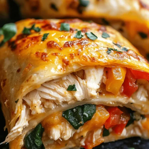 Cheesy Chicken Wraps are a delightful culinary creation that has captured the hearts and stomachs of food enthusiasts around the globe. This dish stands out as a versatile and satisfying meal option, perfect for lunch, dinner, or even a hearty snack. With their flavorful combination of chicken, cheese, and fresh vegetables, these wraps are not only delicious but also incredibly easy to prepare. In today’s fast-paced world, the appeal of quick meals cannot be overstated, and Cheesy Chicken Wraps deliver just that, making them a family favorite.