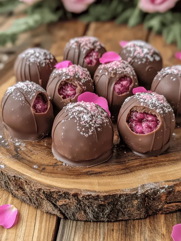 Chocolate truffles have long been a symbol of indulgence and sophistication. These delectable treats, with their rich, creamy interiors and delicate coatings, are a favorite among chocolate lovers around the globe. They effortlessly blend luxury with comfort, making them the ideal gift for special occasions or a sweet treat to enjoy at home. Among the myriad of flavors available, the combination of raspberry and rose stands out, offering a unique and enchanting experience for the palate.