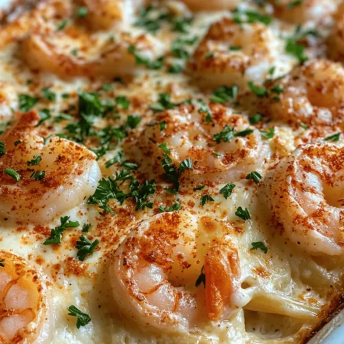 Comfort food holds a special place in our hearts and homes, often evoking memories of family gatherings, celebrations, and cozy evenings spent around the dinner table. These dishes offer not just sustenance, but also warmth, nostalgia, and a sense of belonging. Among the myriad options that fall under this category, pasta bakes stand out for their ability to blend flavors and textures into a single, satisfying dish. One such delightful creation is the Cheesy Shrimp Scampi Pasta Bake, which marries the rich, buttery essence of traditional shrimp scampi with the comforting familiarity of baked pasta.