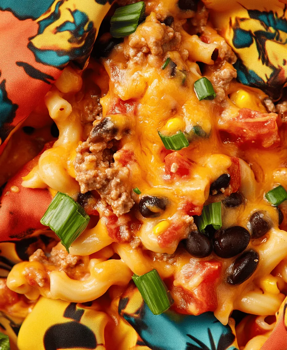 Imagine a dish that combines the beloved flavors of tacos and creamy macaroni and cheese into one comforting and satisfying meal. Welcome to Taco Mac Fiesta, a delightful fusion recipe that is perfect for food enthusiasts and busy home cooks alike. This dish not only brings a burst of flavor but also embodies the ease and convenience of one-pot meals, making it an ideal choice for busy weeknights or casual gatherings with family and friends. In under 30 minutes, you can create a hearty, delicious meal that everyone will love.