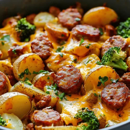 In the fast-paced world we live in, one-pan meals have gained immense popularity among home cooks. They offer a unique blend of convenience and flavor, allowing you to prepare a delicious dinner without the hassle of multiple pots and pans cluttering your kitchen. One such delightful recipe that embodies this convenience is the One-Pan Cheesy Ranch Potatoes and Sausage. This dish not only simplifies the cooking process but also packs a punch of flavor that is sure to please the whole family.