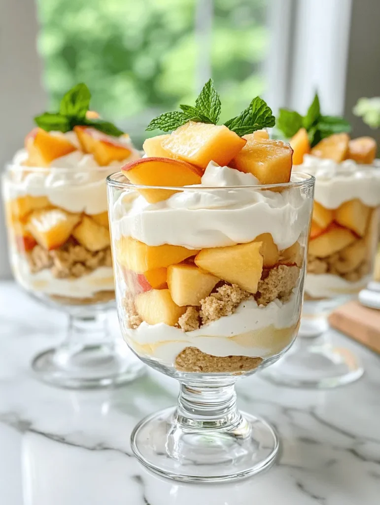 When it comes to dessert, few things can rival the luscious combination of fresh fruit and creamy indulgence. The Peach Mousse Trifle for Two is a delightful and visually stunning treat that marries the sweetness of ripe peaches with the light, airy texture of mousse. This dessert is not only appealing to the eye but also tantalizing to the taste buds, making it a perfect choice for special occasions or intimate dinners.