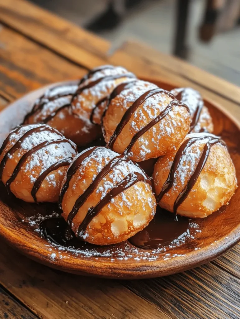 Zeppole, the delightful Italian pastry, are a beloved treat that captures the essence of Italian culture and culinary craftsmanship. Originating from the Southern regions of Italy, these sweet, fluffy dough balls are typically deep-fried until golden brown and then dusted with powdered sugar, making them a favorite during festive occasions. Whether served plain or filled with cream, zeppole evoke a sense of nostalgia and joy, often enjoyed with family and friends.