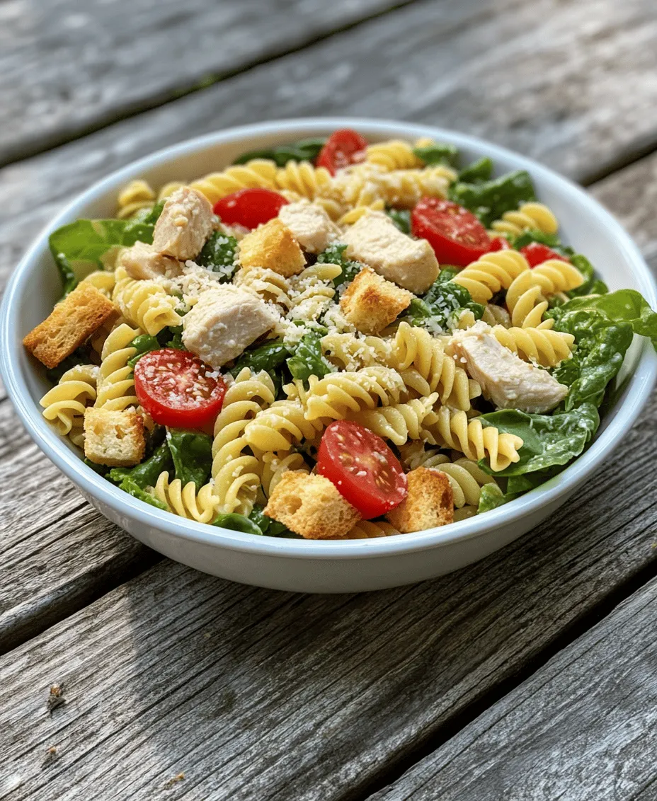 In the realm of quick and satisfying meals, Chicken Caesar Pasta Salad stands out as a delightful fusion of flavors and textures. This dish combines the classic elements of a traditional Caesar salad with the hearty, filling nature of pasta, making it an ideal choice for those busy weeknights or a refreshing lunch option. The versatility of Chicken Caesar Pasta Salad lies in its simplicity and ease of preparation, allowing both novice cooks and experienced chefs to create a dish that is not only delicious but also visually appealing.