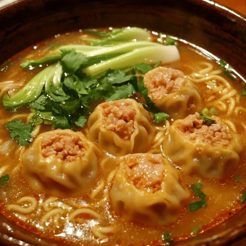 Wonton noodle soup is a quintessential dish in Asian cuisine, celebrated for its rich flavors and comforting qualities. This warm, hearty soup is a staple in many households, particularly during cooler weather, yet it remains a favorite regardless of the season. The combination of tender wontons, flavorful broth, and perfectly cooked noodles creates a dish that is both satisfying and nourishing. Making wonton noodle soup at home not only enhances the flavors but also allows you to control the ingredients, ensuring a nutritious meal that aligns with your dietary preferences.